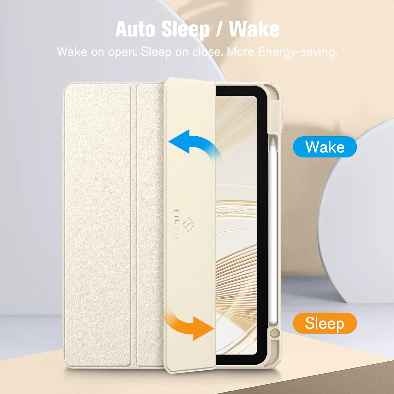 Detalle de Fintie Hybrid Hülle für iPad Air 11 Zoll M4/M3/M2 (2026/2025/2024) und iPad Air 5./4. Gen (2022/2020) – transparente Rückseite, Stifthalter und Stoßschutz