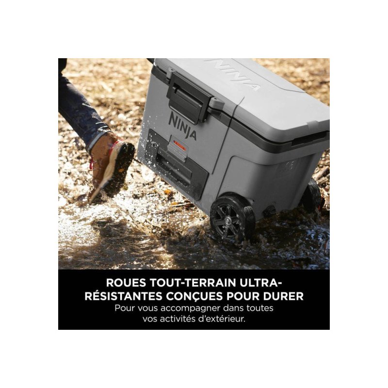 Detalle de Ninja FrostVault FB245EUGY: nevera-conservadora rodante de 42 L con Dry Zone