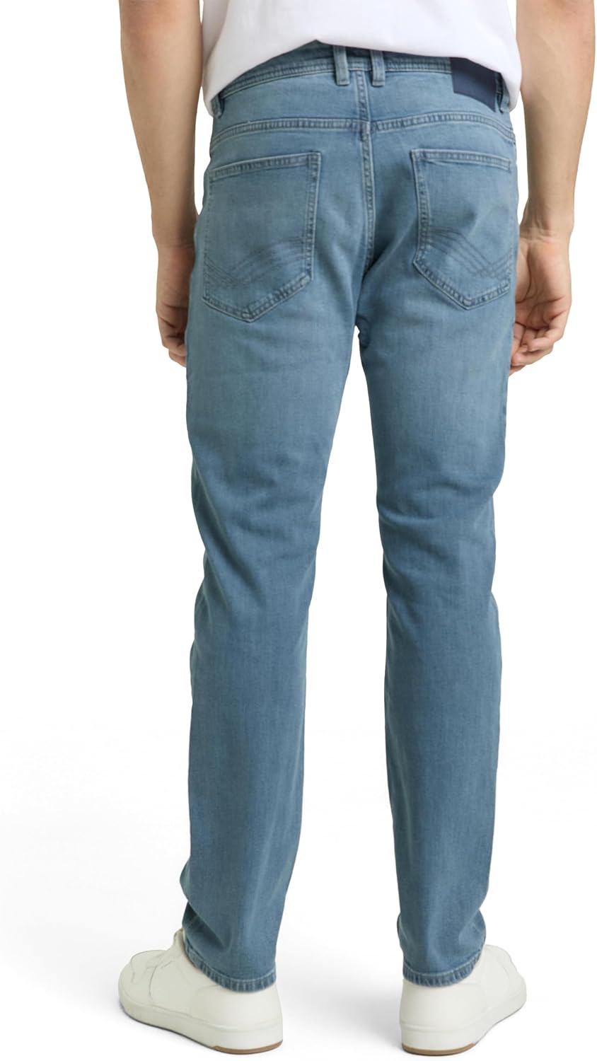 Detalle de TOM TAILOR TTJOSH Regular Slim Jeans mit Stretch – zeitlose Five-Pocket-Jeans mit Bewegungsfreiheit