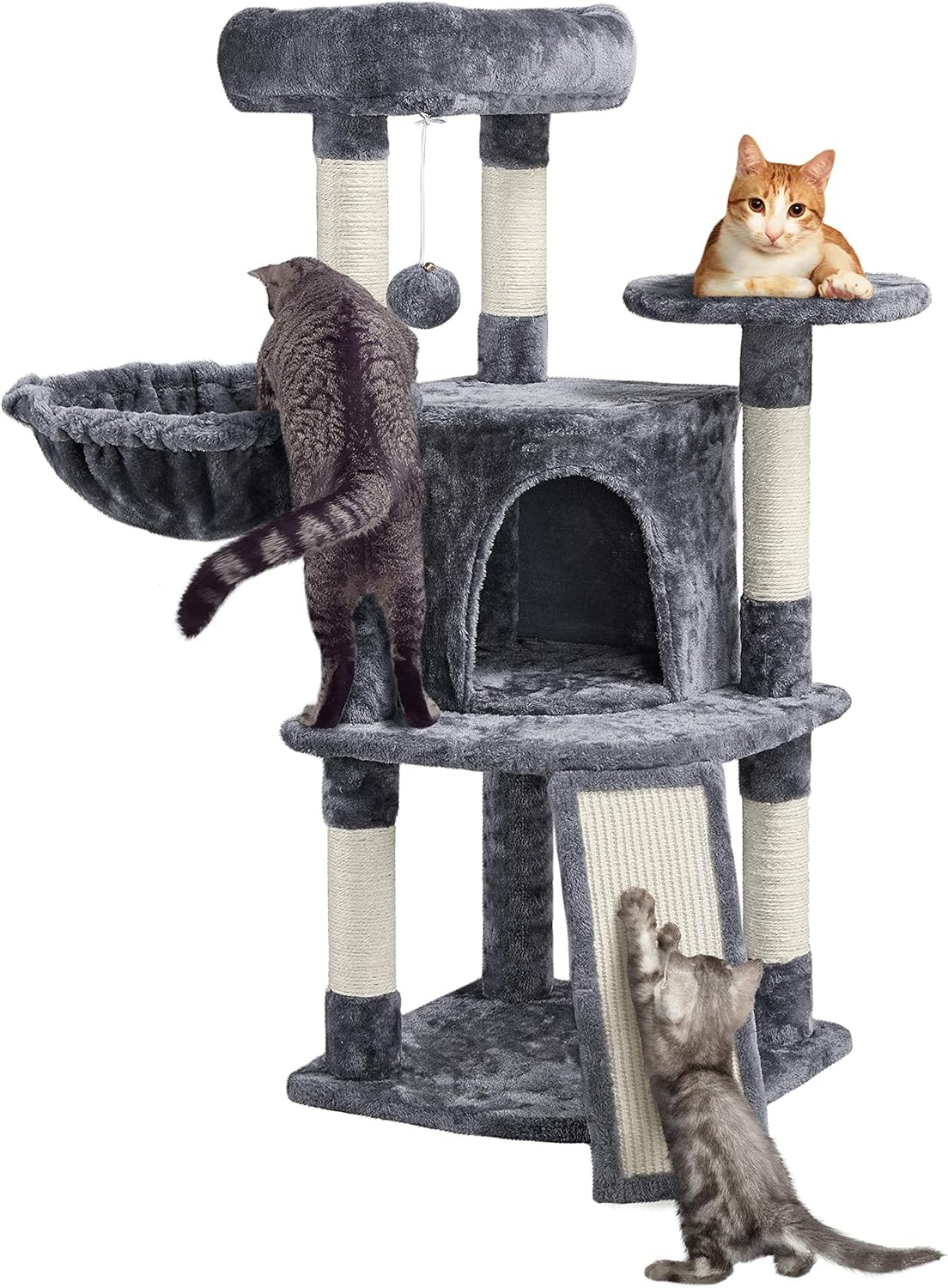 Detalle de Yaheetech Árbol Rascador 106 cm para Gatos Grandes