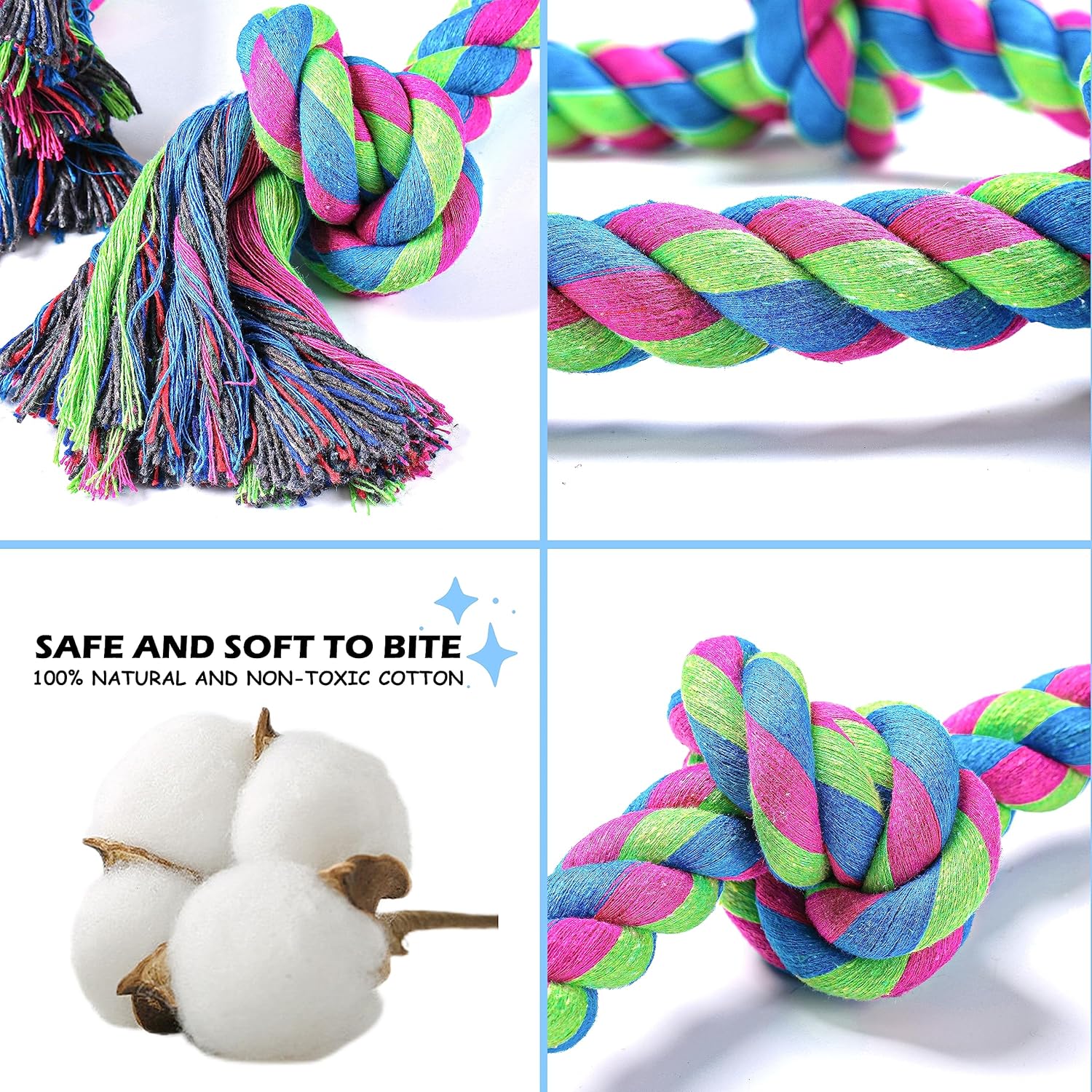 Detalle de Aitmexcn 37-inch Rope Toy for Large Chewers