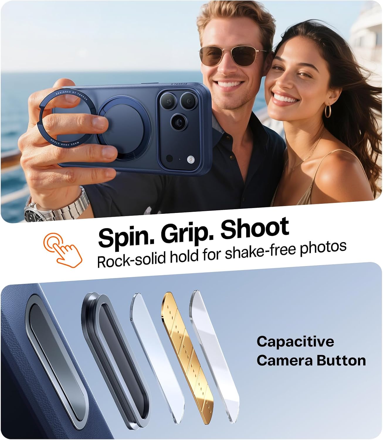 Thumbnail 6 de TORRAS Upgraded 360 Magnetic Stand for iPhone 17 Pro Max