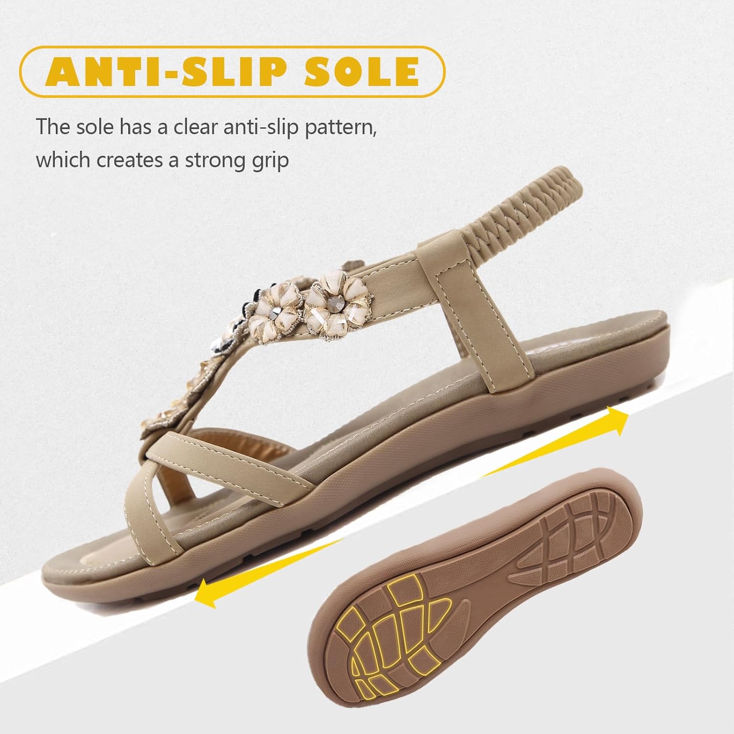 Thumbnail 4 de Acfoda Sandalen Damen Sommer mit Weiches Fussbett Gr. 35–44