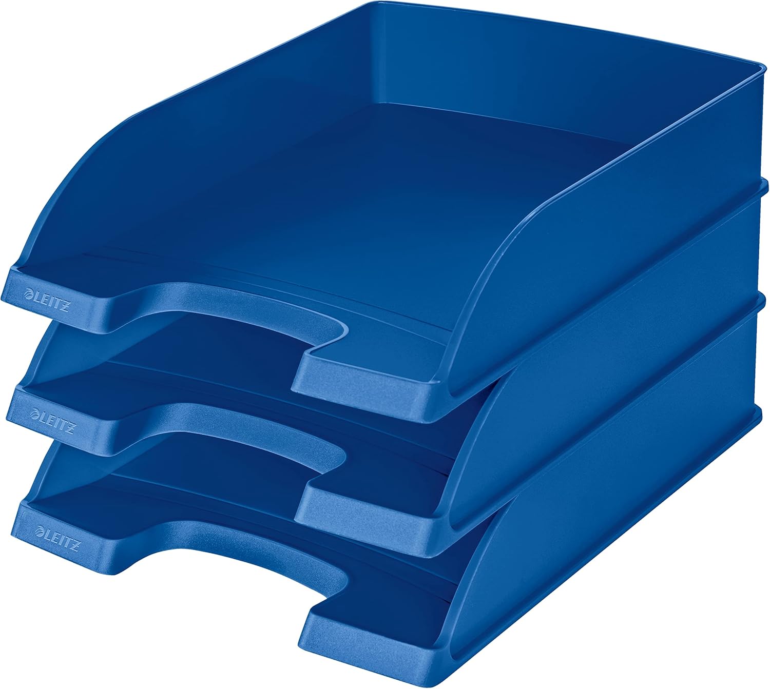 Thumbnail 3 de Leitz Briefkorb Standard A4 (5er-Pack) – stapelbare Dokumentenablage in Blau, Premium-Qualität