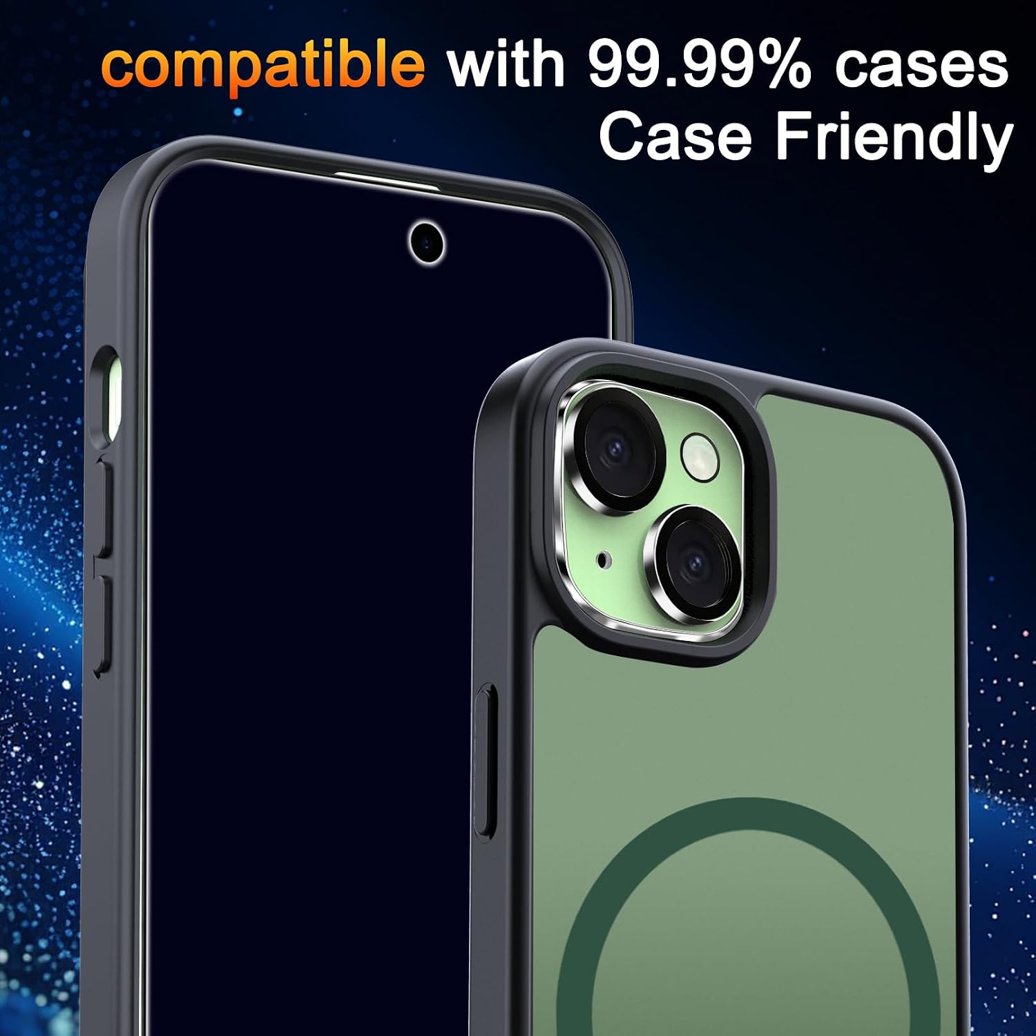 Thumbnail 6 de TZGZT 3 Pack Privacy Screen Protector for iPhone 15 with Lens Protectors