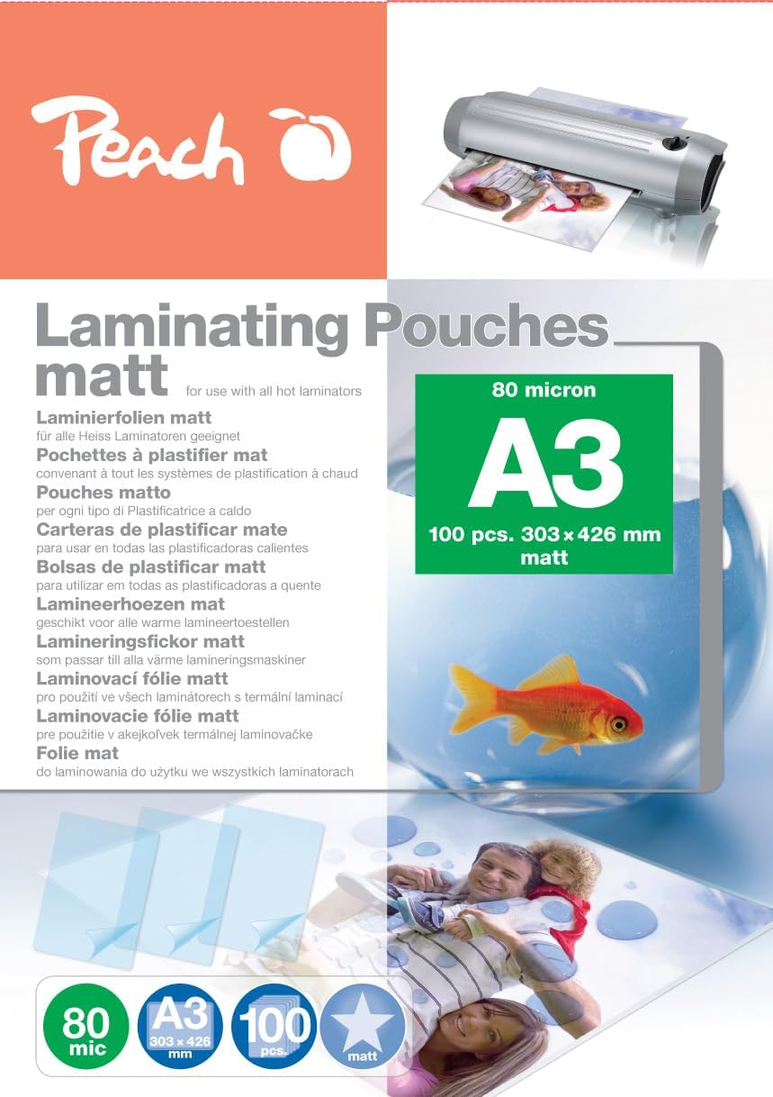 Detalle 2 de A3 Laminierfolie 80 Mikron für Peach