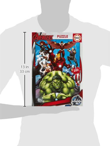 Detalle 1 de Educa Puzzle Infantil Avengers Marvel - 200 Piezas 🧩