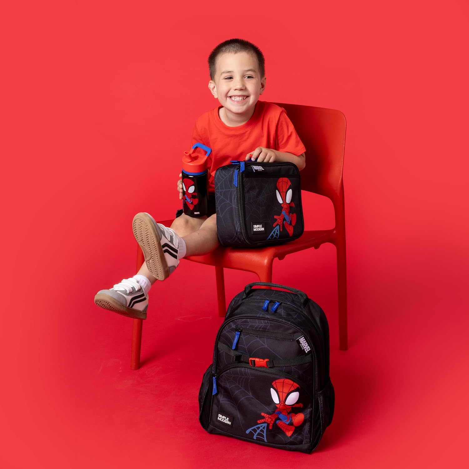 Detalle de Simple Modern Medium Marvel Toddler Backpack (Spidey Kid) for School – Fletcher Collection