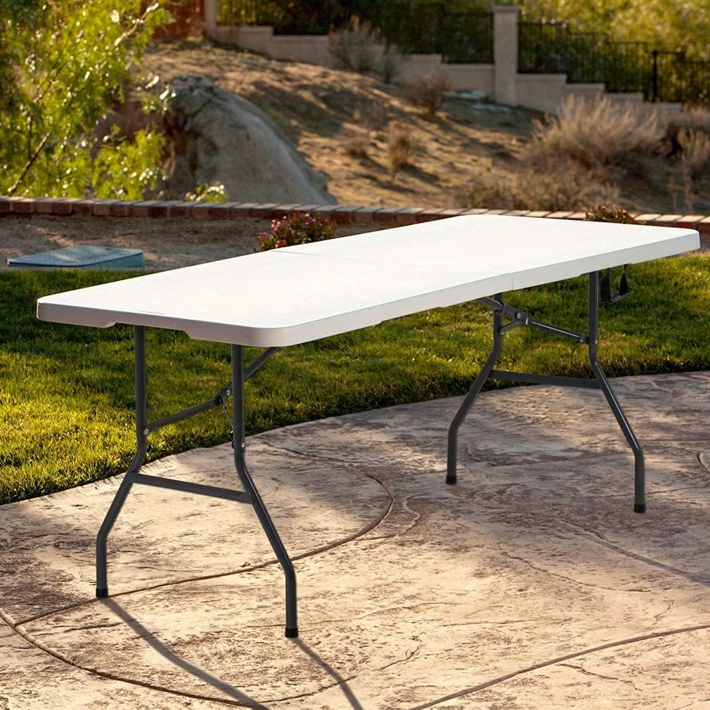 Detalle 2 de FDW Folding Half Portable Table 6 ft White
