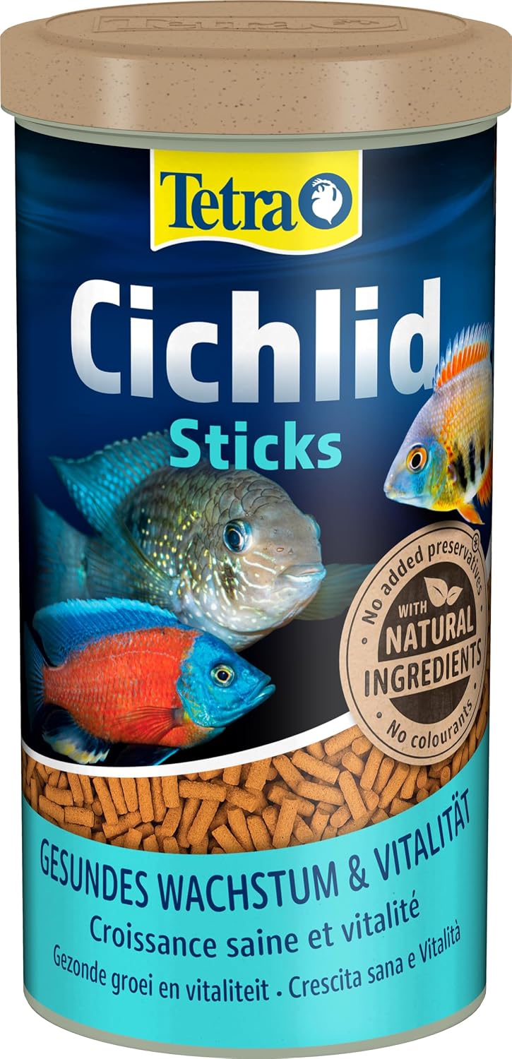 Detalle 2 de Tetra Tetra - Cichlidés Sticks : Aliment complet en sticks pour grands Cichlidés (1L, 320 g)