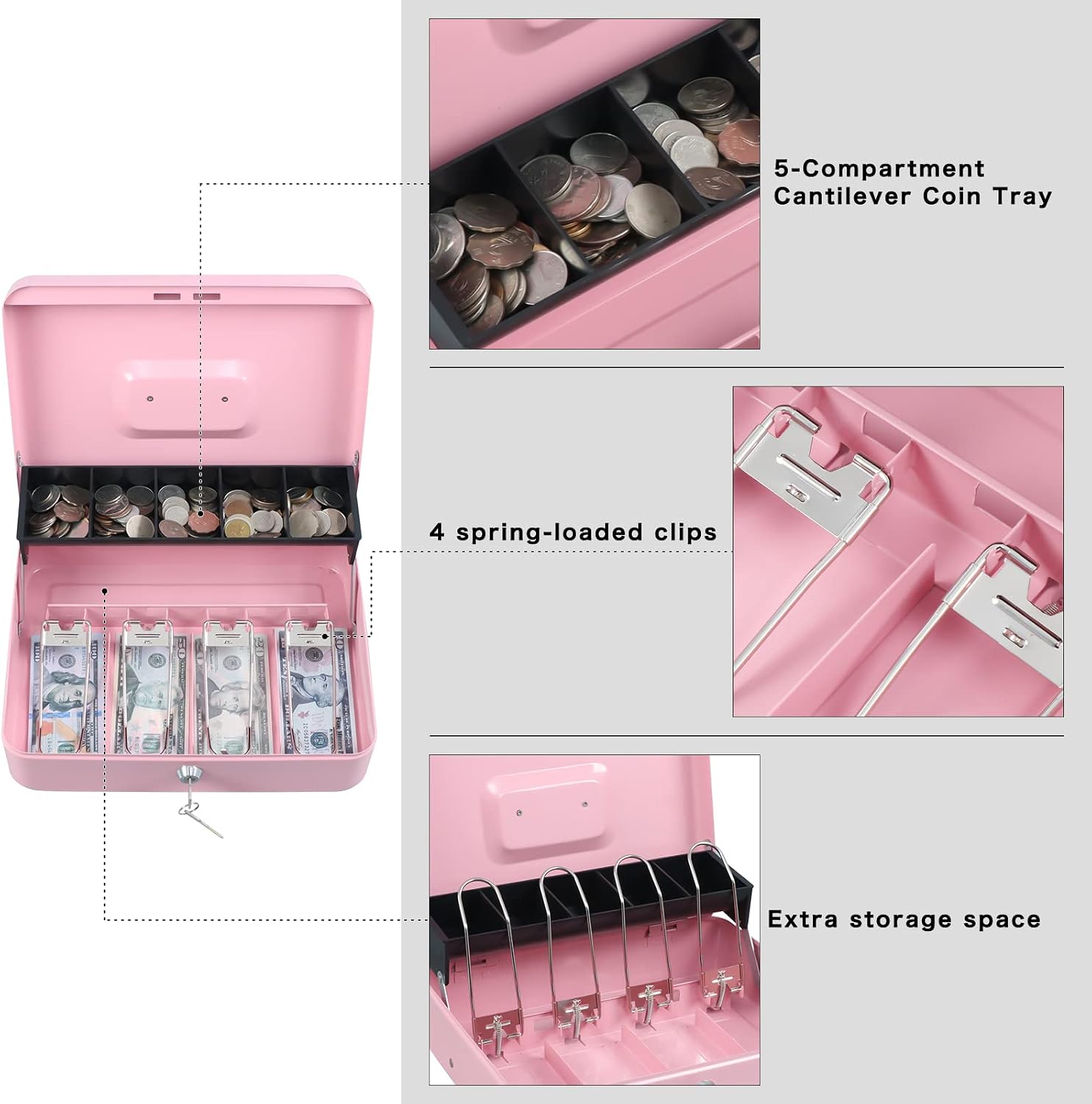 Detalle de xydled Cash Box, Pink