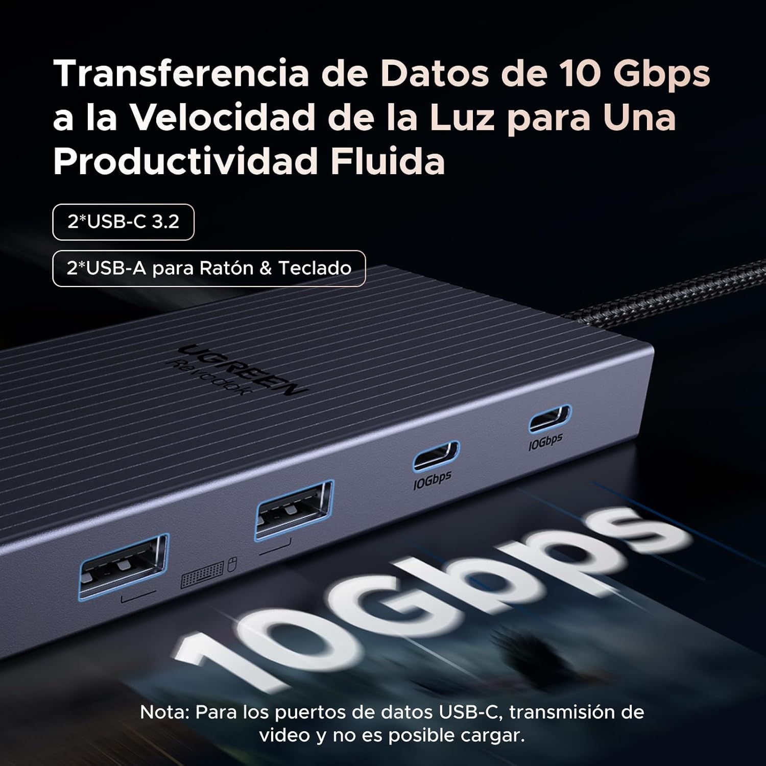 Thumbnail 4 de UGREEN Revodok Pro 2111 Hub USB-C con HDMI, Ethernet y carga ⚡