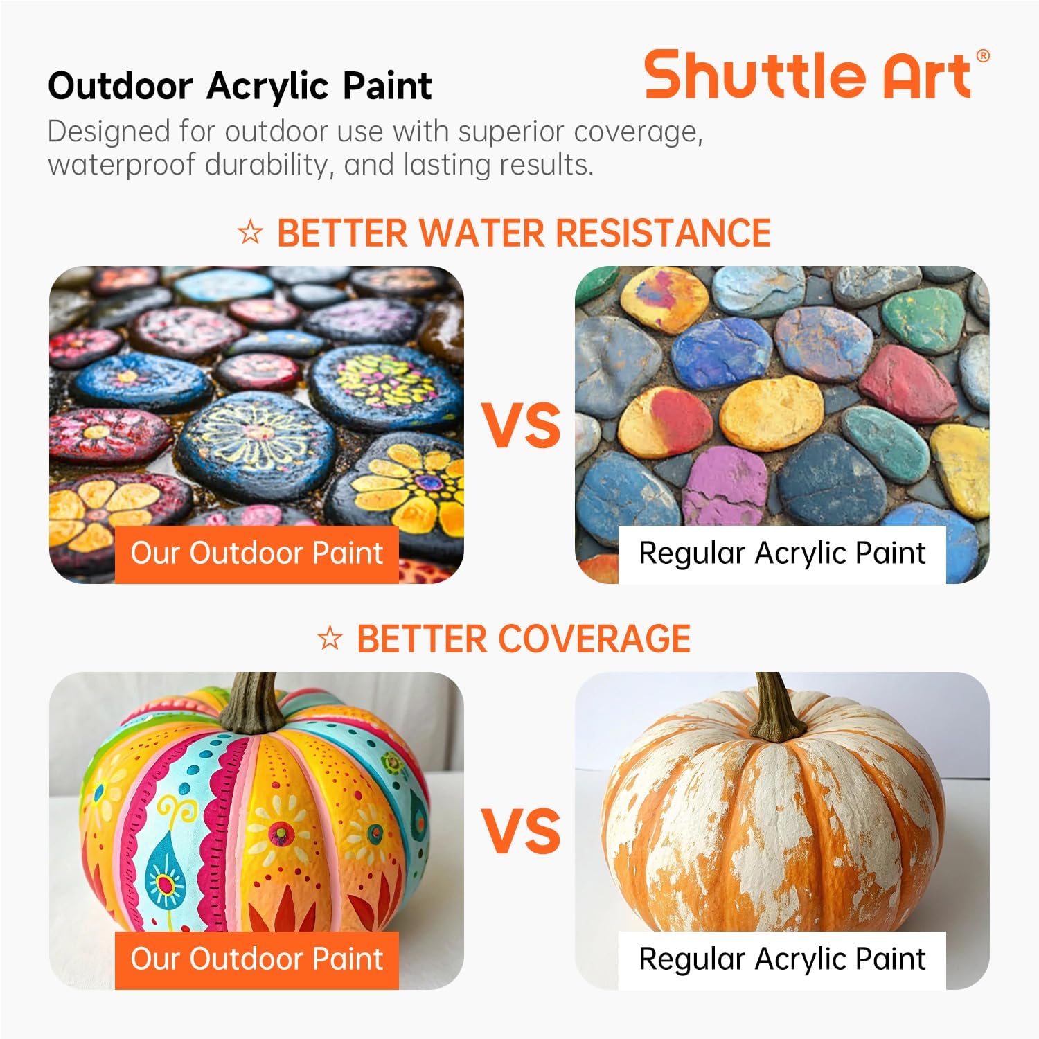Thumbnail 4 de Shuttle Art outdoor acrylic paint set 60ml