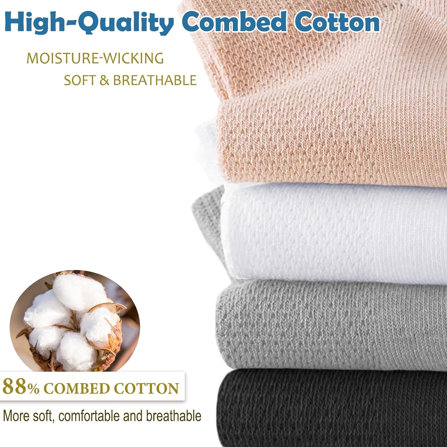 Detalle de Wamicu Calcetines Tobilleros Mujer 5 pares
