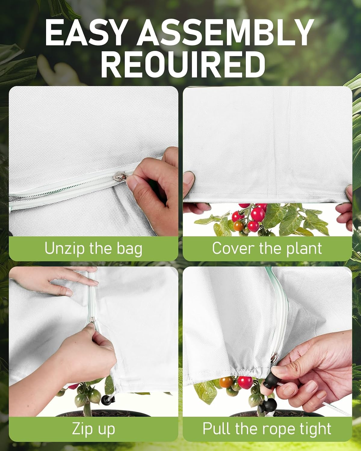 Thumbnail 5 de 2 Pack Plant Frost Protection Covers 120x180cm garden fleece