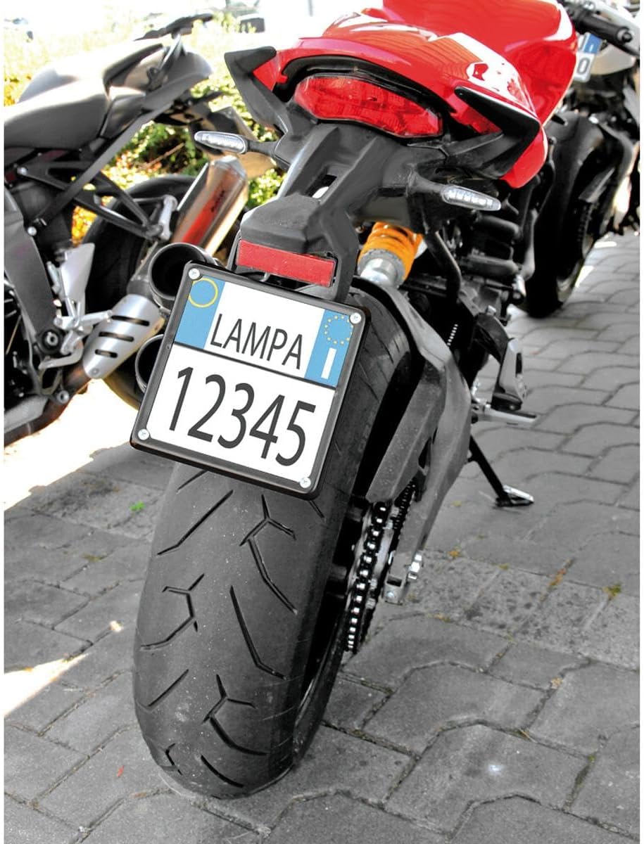 Thumbnail 2 de LAMPA 90481 Supporto targa nero – supporto per targa universale