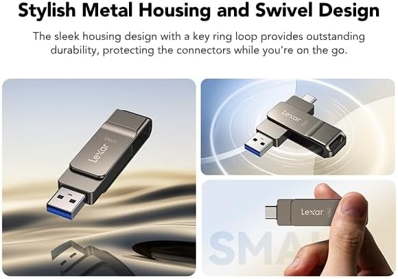 Thumbnail 6 de Lexar D40E 128 GB Dual Drive USB 3.2 Gen 1 Type-C Jump Drive