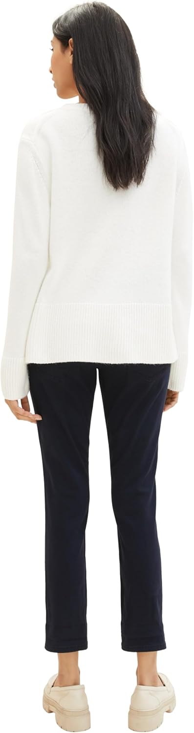 Thumbnail 2 de TOM TAILOR Damen Tapered Relaxed Hose mit Kordelzug (Five-Pocket-Style)