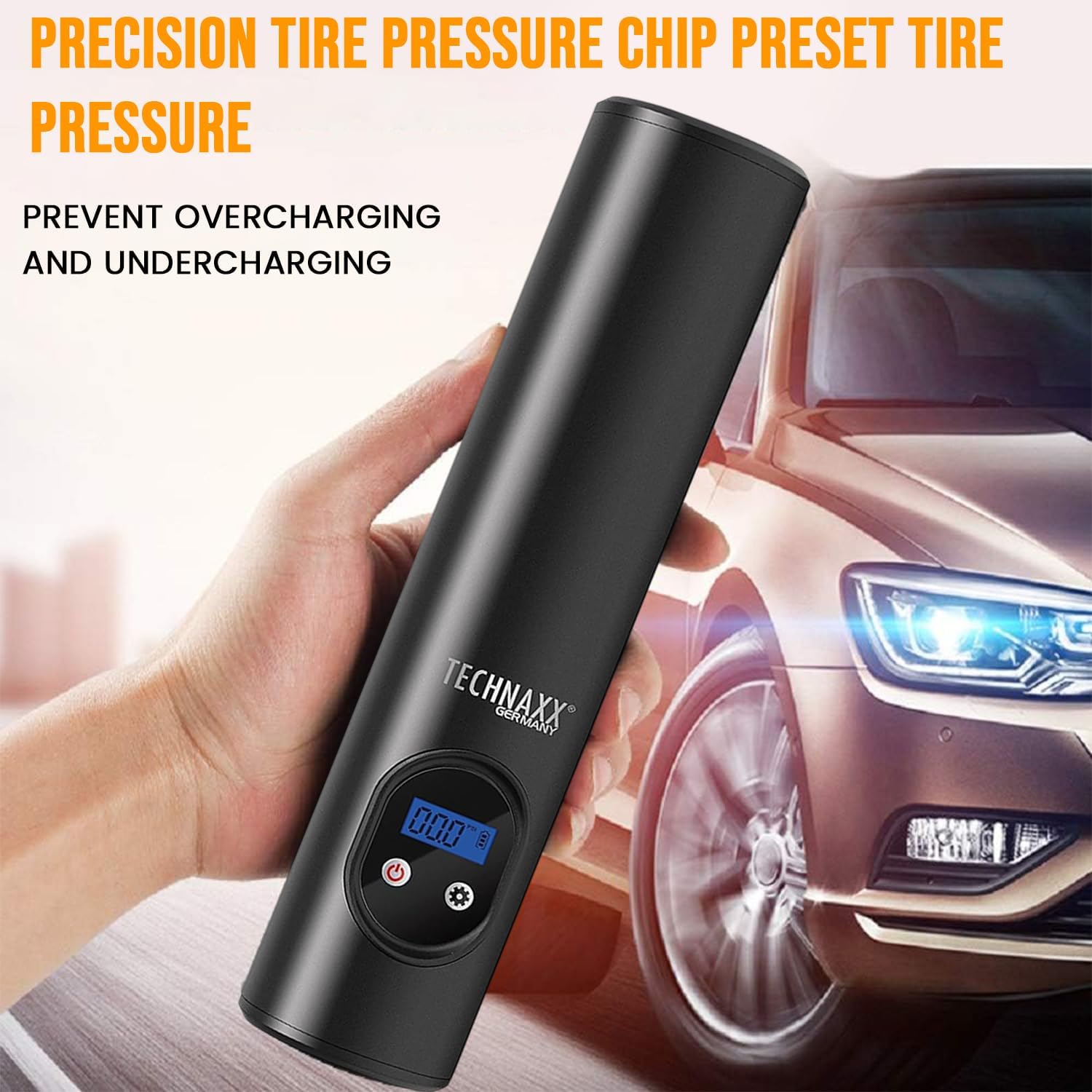 Detalle de Technaxx Compresseur d'air à Batterie 6000 mAh