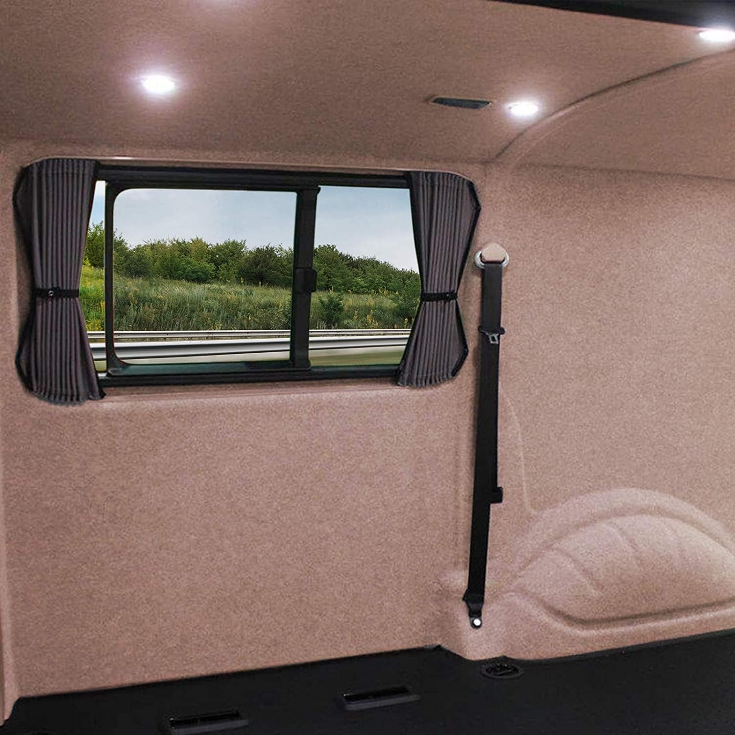 Detalle 2 de KARAT Filzstoff – Bastelfilz & Bespannstoff für Auto-Interieur, Wohnmobil und Innenausbau (Nadelfilz), Superflex Beige