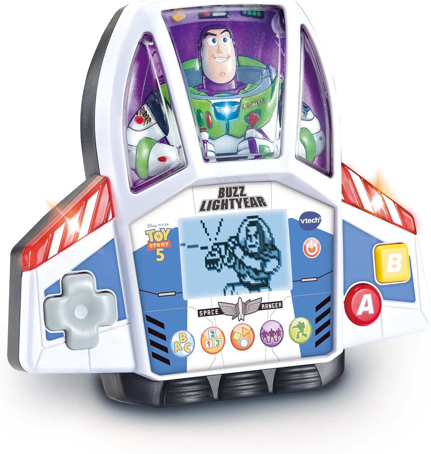 Detalle de VTech Toy Story 5 Buzz Lightyear Game & Go – Handheld Educational Console