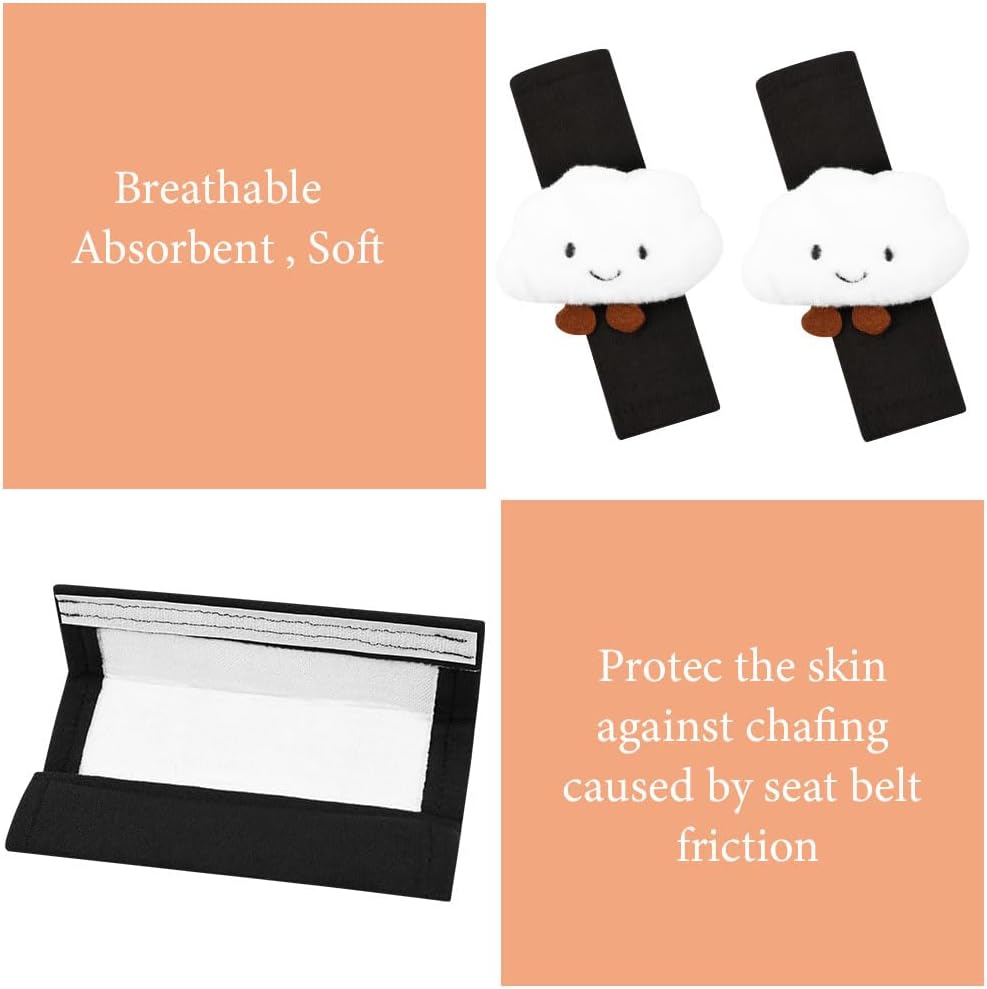 Detalle de URAQT seat belt pads, 2 pack for kids