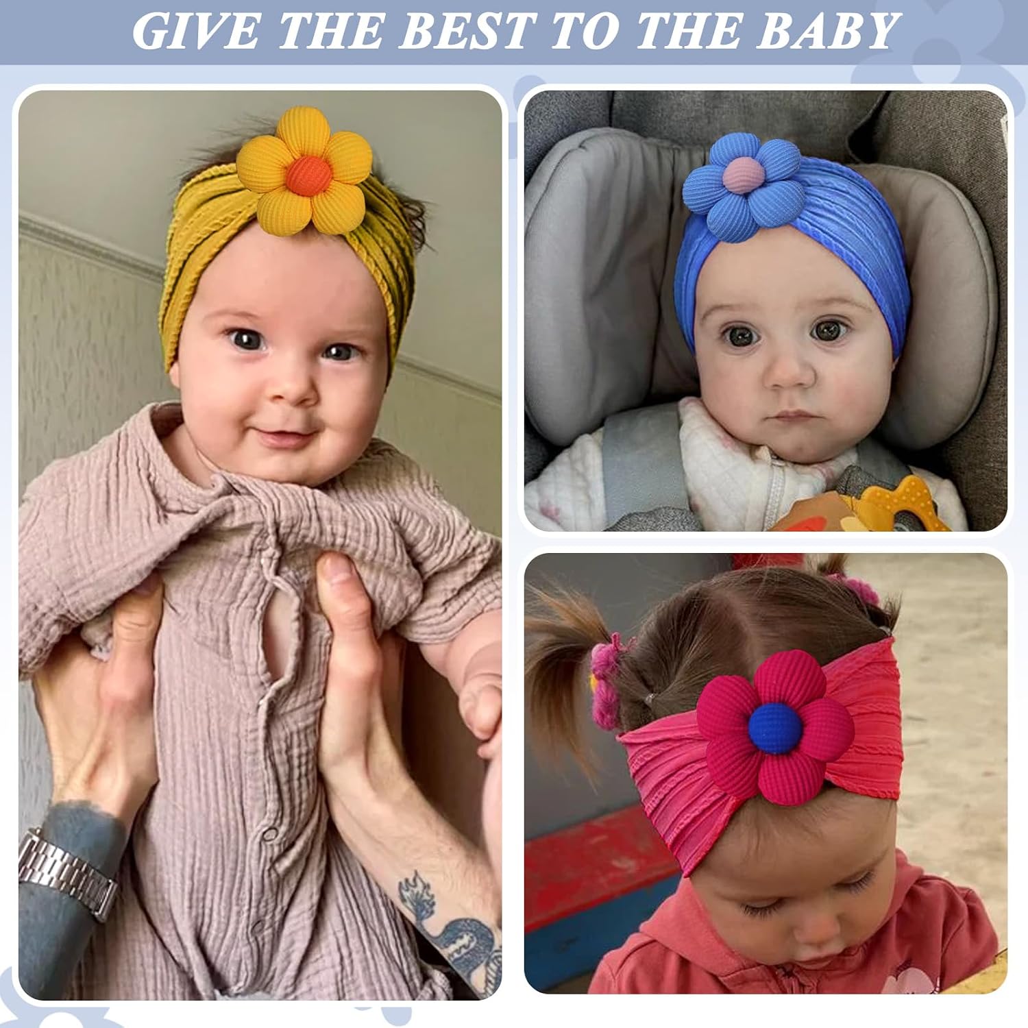 Detalle de Baby Flower Headbands, Nylon