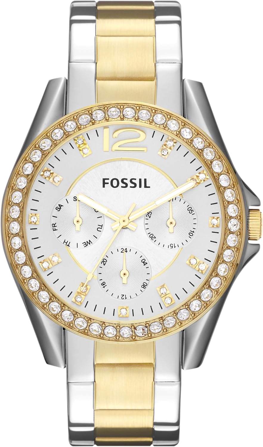 Thumbnail 5 de Fossil Orologio Riley da donna: cronografo quartz, cassa 38 mm e cinturino intercambiabile in acciaio o pelle