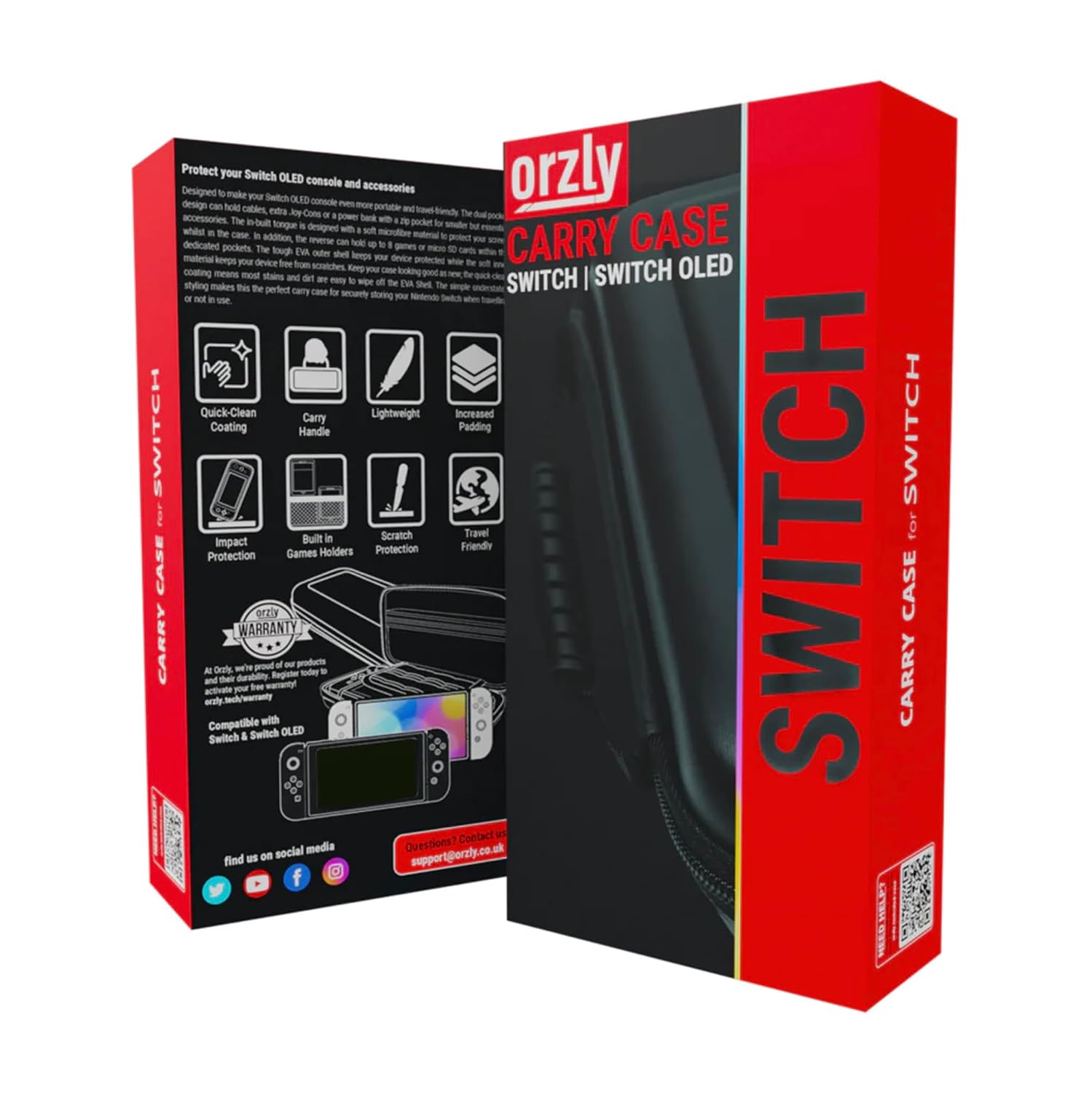 Detalle 2 de Orzly Carry Case for Nintendo Switch OLED 7.0
