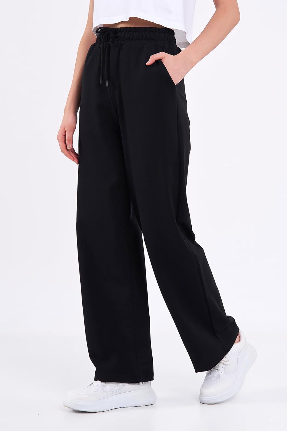 Thumbnail 2 de Comeor Women’s Jogging Bottoms – lightweight breathable cotton straight-leg joggers with elastic drawstring waist