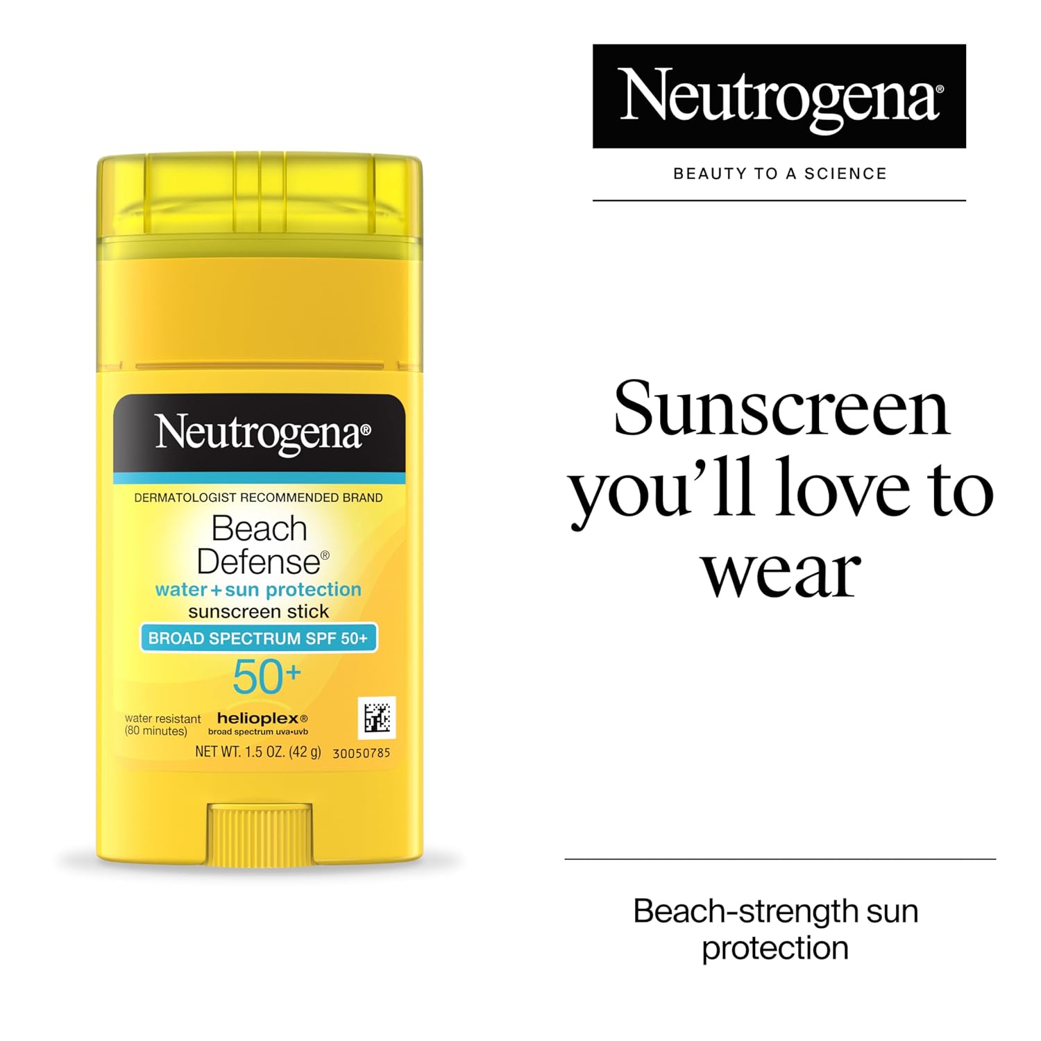 Detalle 2 de Neutrogena Beach Defense SPF 50 Sunscreen Stick 1.5 oz