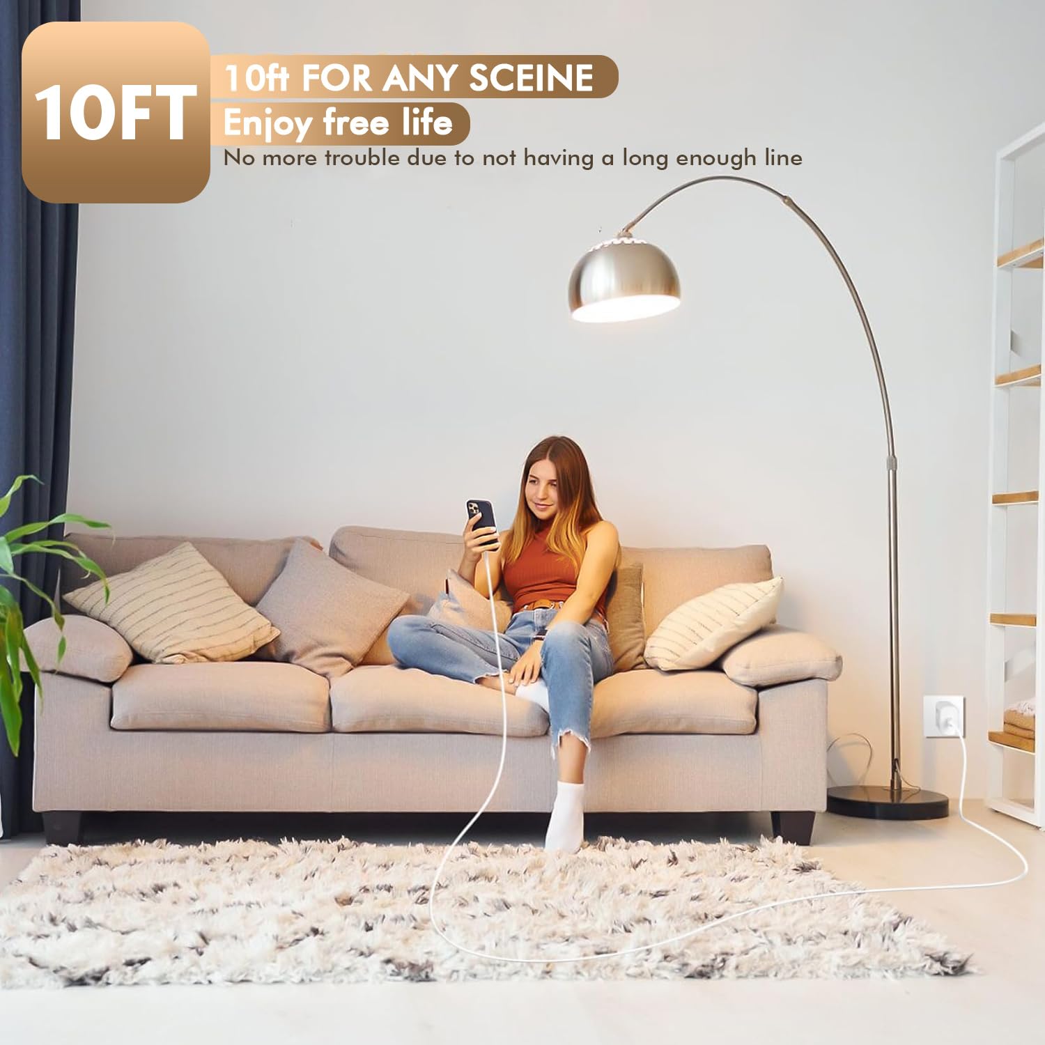 Thumbnail 6 de Apple 10FT Fast iPhone Charger 2-Pack