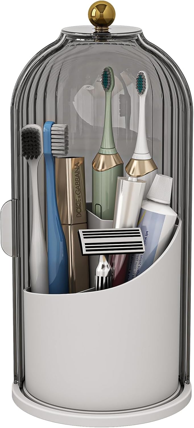 Detalle de Zufudo Dustproof Toothbrush Holders, 3-Slot ⚙