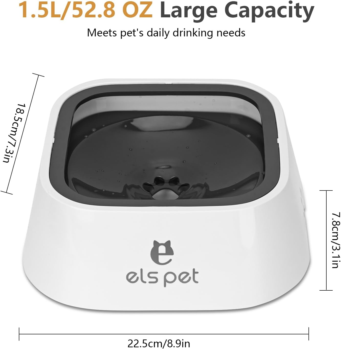 Detalle de Non Spill Dog Water Bowl 1.5L