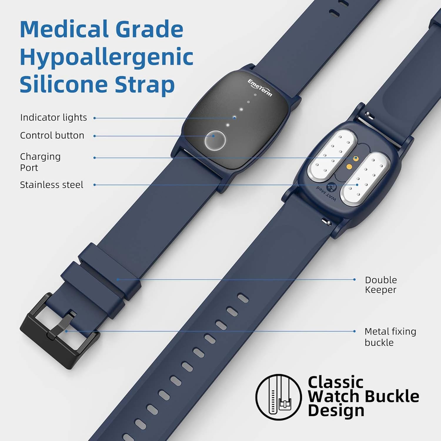 Thumbnail 5 de EmeTerm Explore FDA Cleared Anti-Nausea Wristband: Drug-Free Motion Sickness Relief