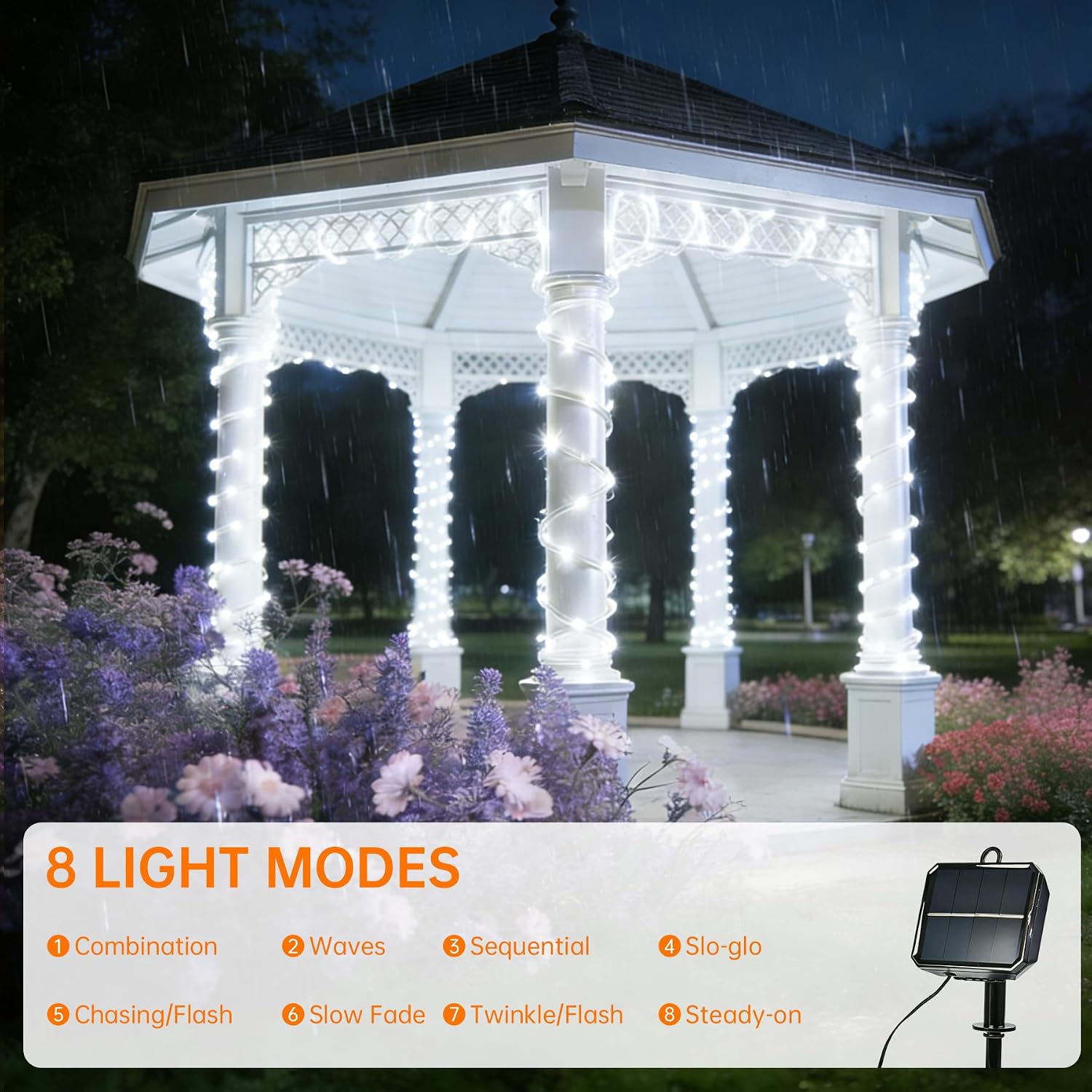 Detalle 1 de Solar Rope Lights, 2-Pack