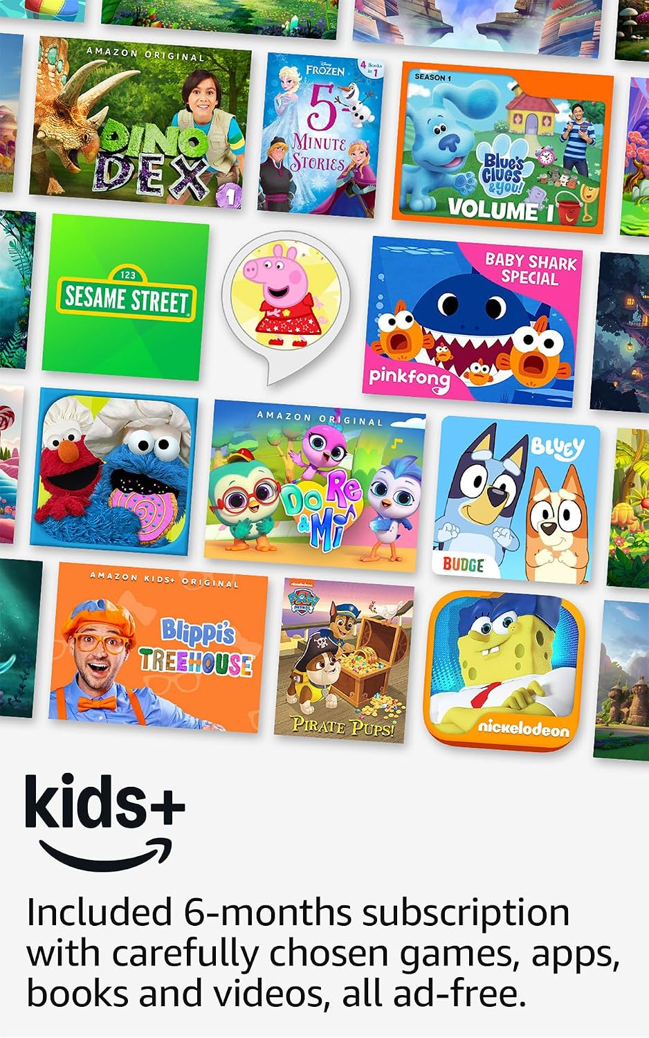 Detalle de Amazon Fire HD 8 Kids (2024) Tablet, 8-Inch HD, 64GB, Blue