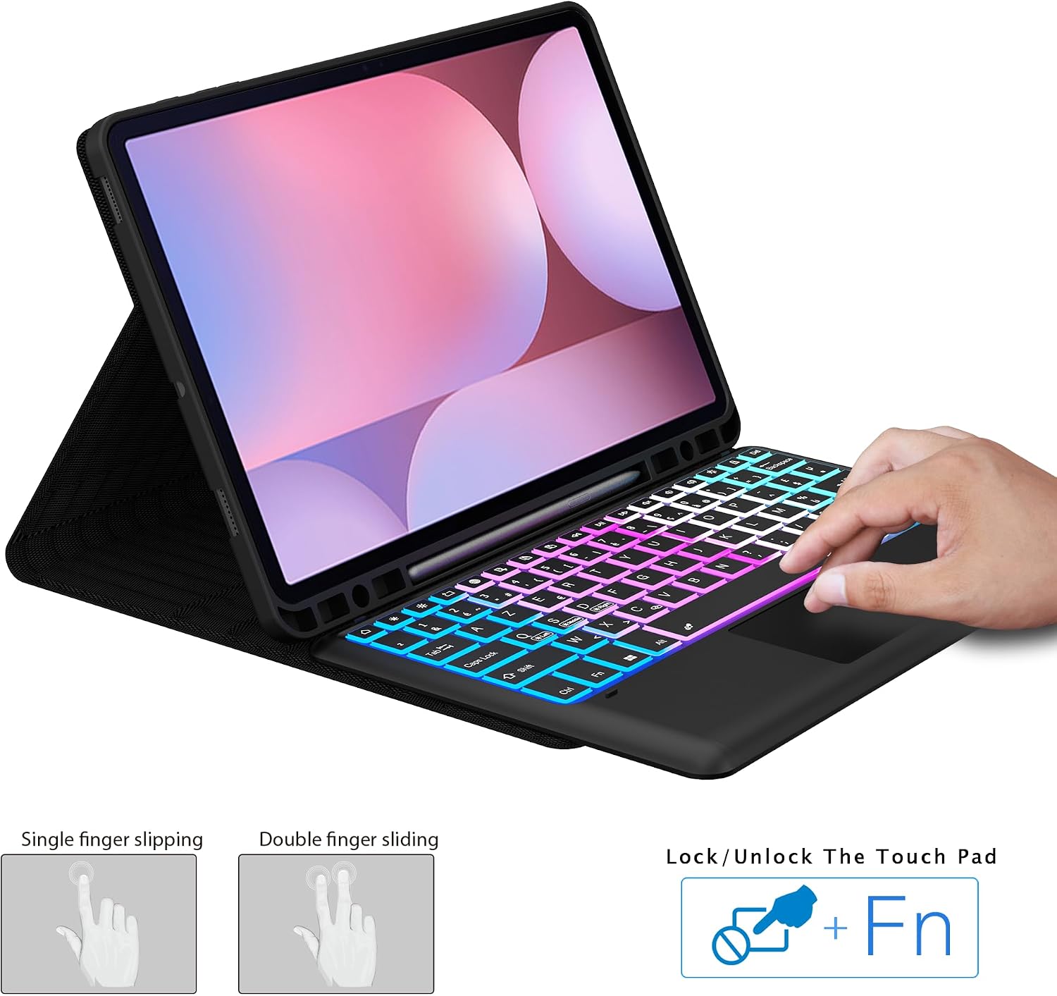Detalle 2 de VANKEYPAD Clavier pour Galaxy Tab S10+ 12,4