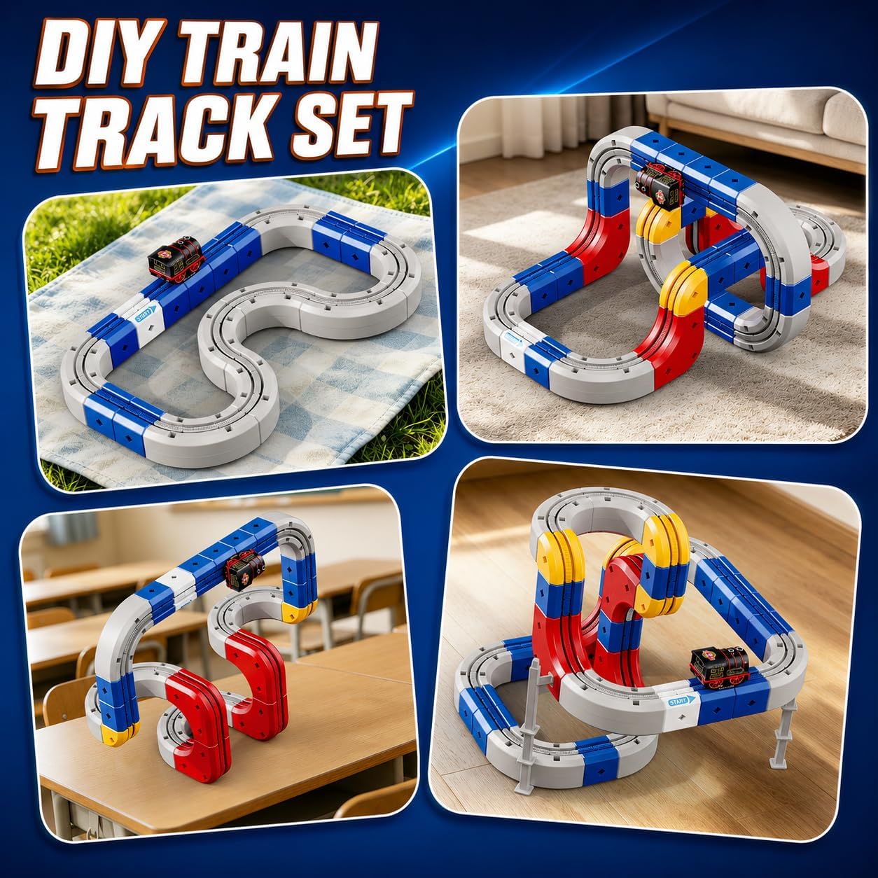 Detalle 2 de Electric Train Set with 138-Piece Track