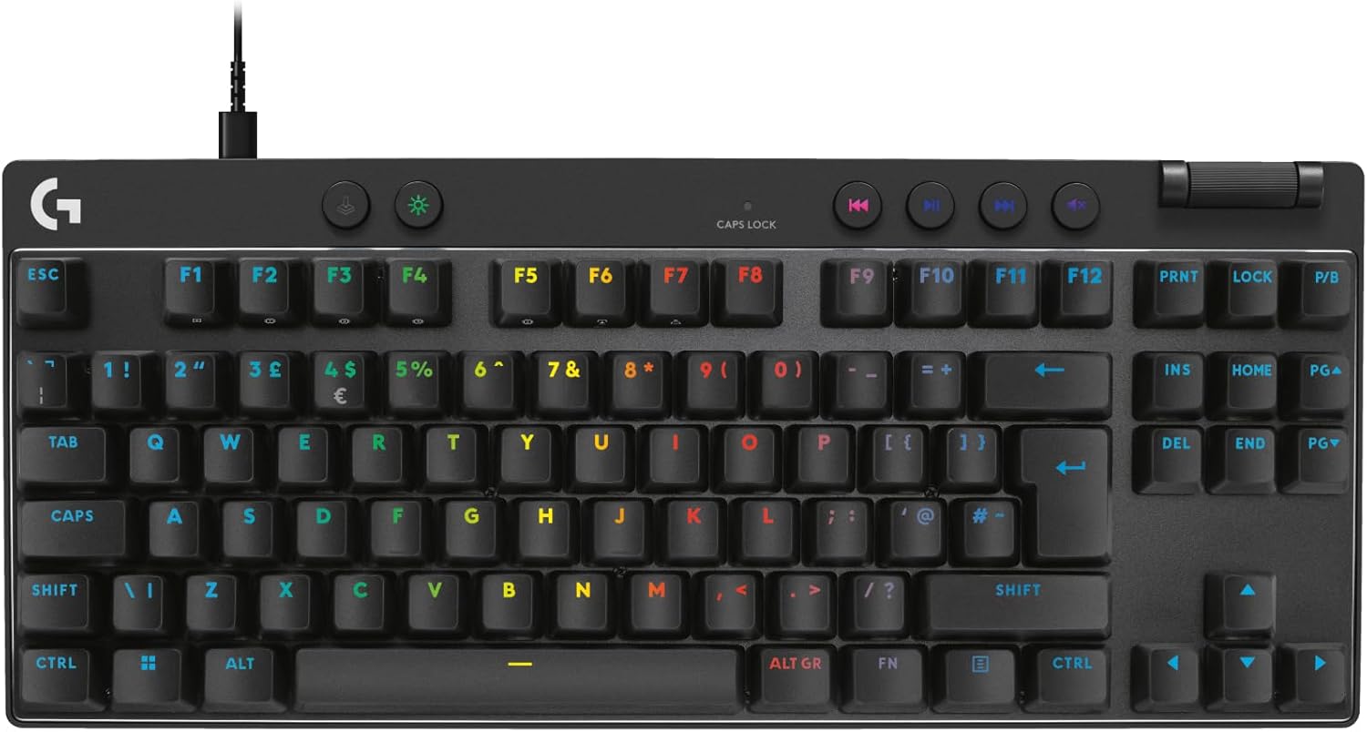 Detalle de Logitech G PRO X TKL Rapid Tenkeyless Wired Keyboard ⌨