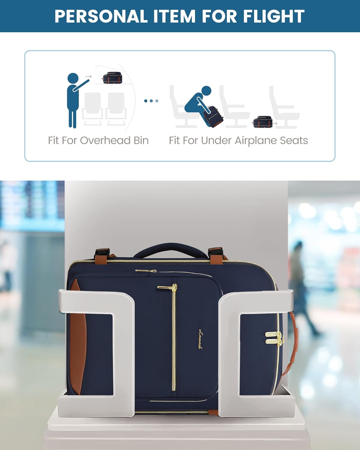 Thumbnail 3 de LOVEVOOK Travel Backpack 40L carry-on backpack