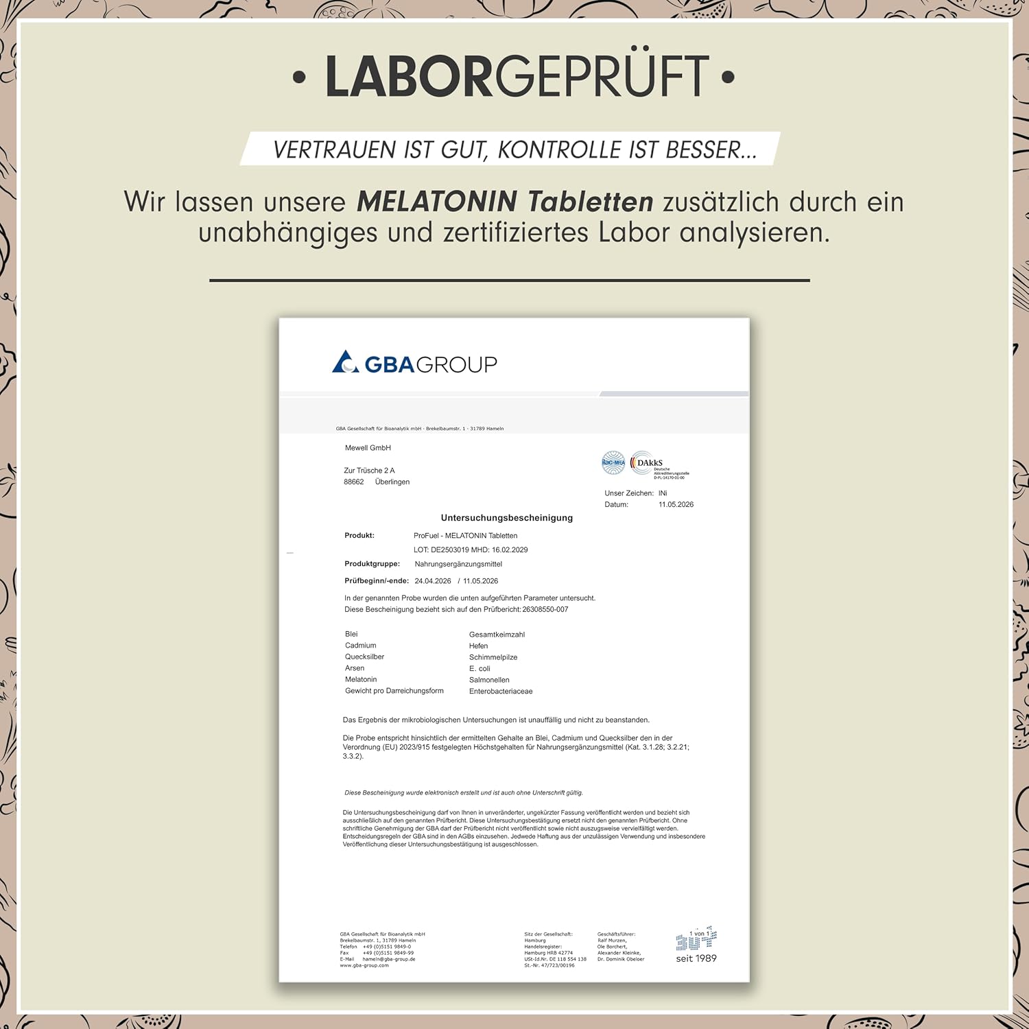 Thumbnail 4 de Melatonin 365 Tabletten 0,5 mg Tagesdosis