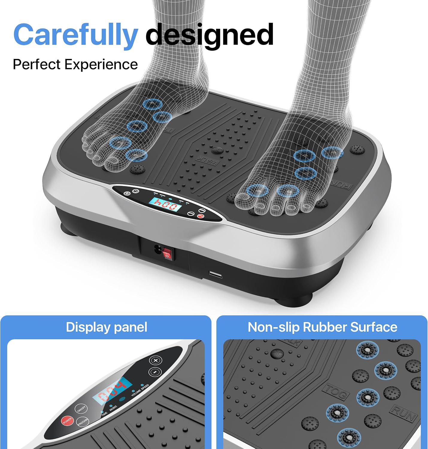 Thumbnail 6 de ALSO GO 470 Vibration Plate Exercise Machine, 10 Modes, 200 Speeds