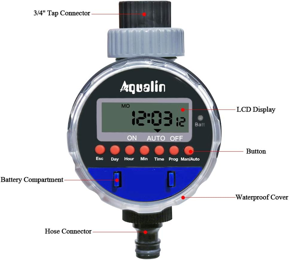 Thumbnail 4 de Aqualin Hose Water Tap Timer: Practical Outdoor Irrigation Controller
