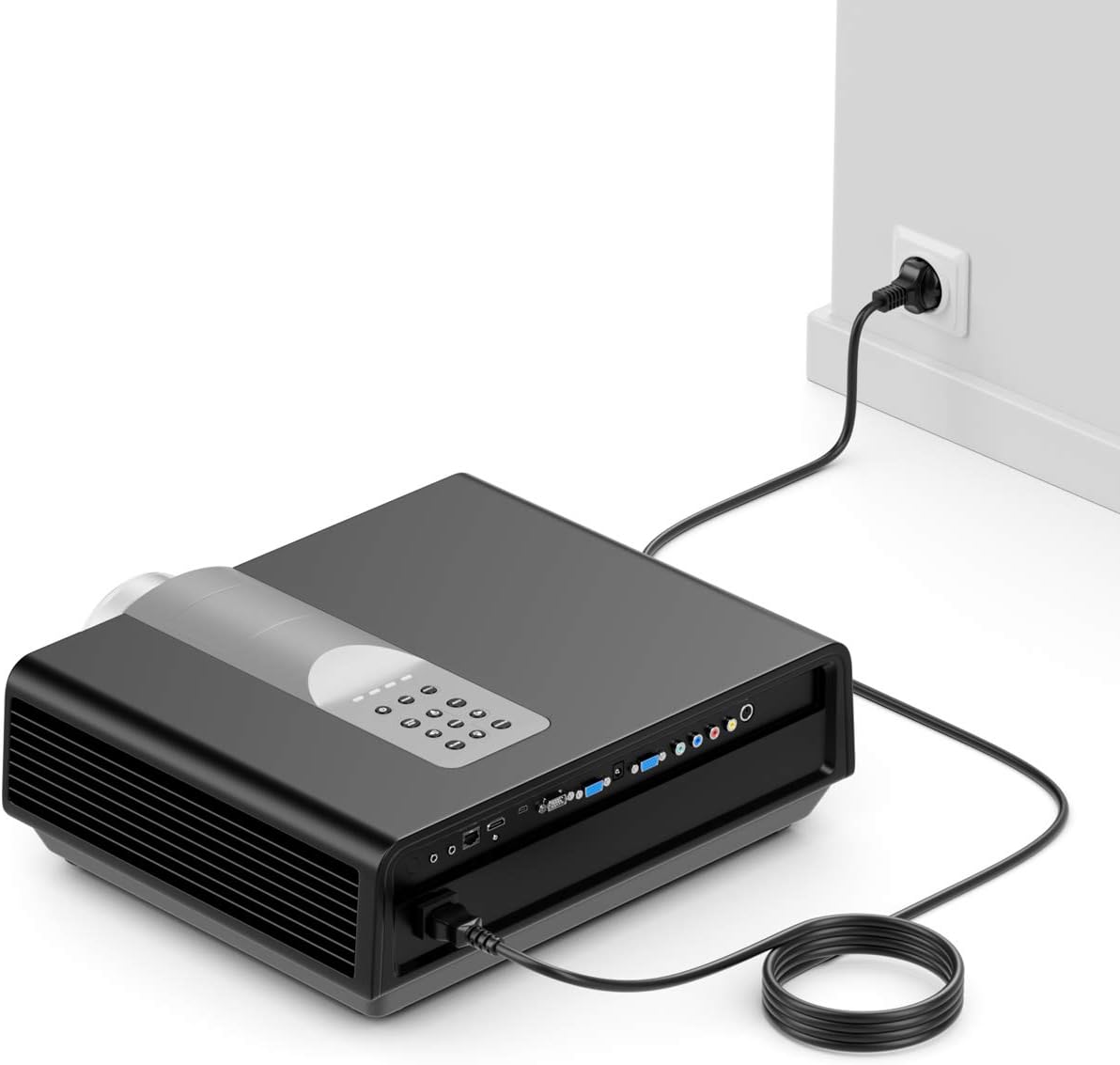 Thumbnail 6 de deleyCON 2m Kaltgerätekabel – Netz- und Schutzkontaktstecker (CEE 7/7) auf C13, Schwarz