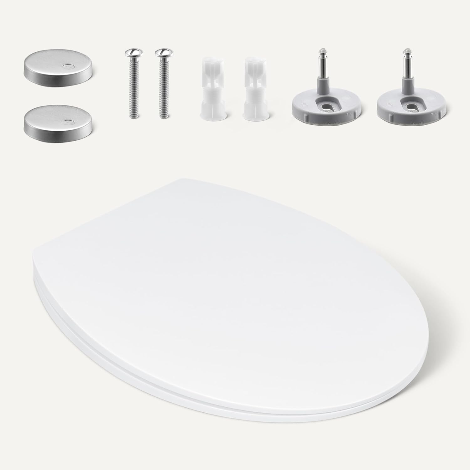 Thumbnail 3 de Amazon Basics O-Shape Toilet Seat with Soft-Close, Quick-Release Hinges and Universal Fit