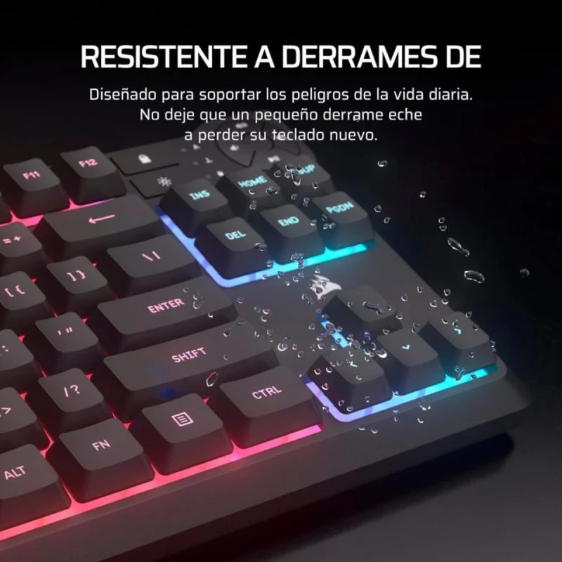 Thumbnail 2 de Corsair K55 Core TKL ES RGB con 8 zonas