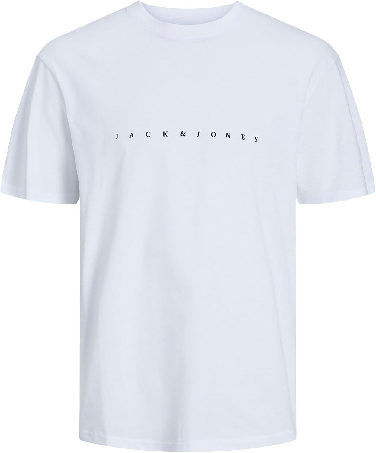 Detalle de Jack & Jones T-Shirt Logo Col Rond – T-shirt coton léger, coupe ample