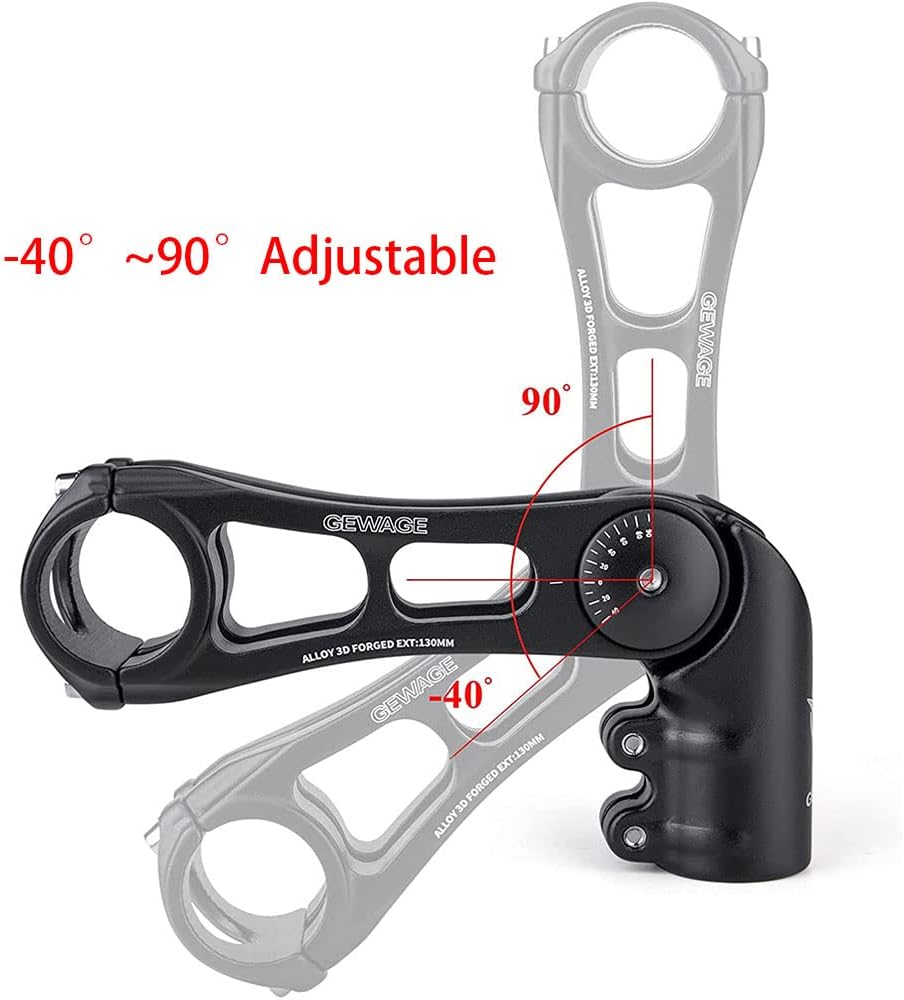Thumbnail 5 de GEWAGE potence réglable VTT/route/BMX 75/95/130 mm compatible 31,8 mm (825D-130)