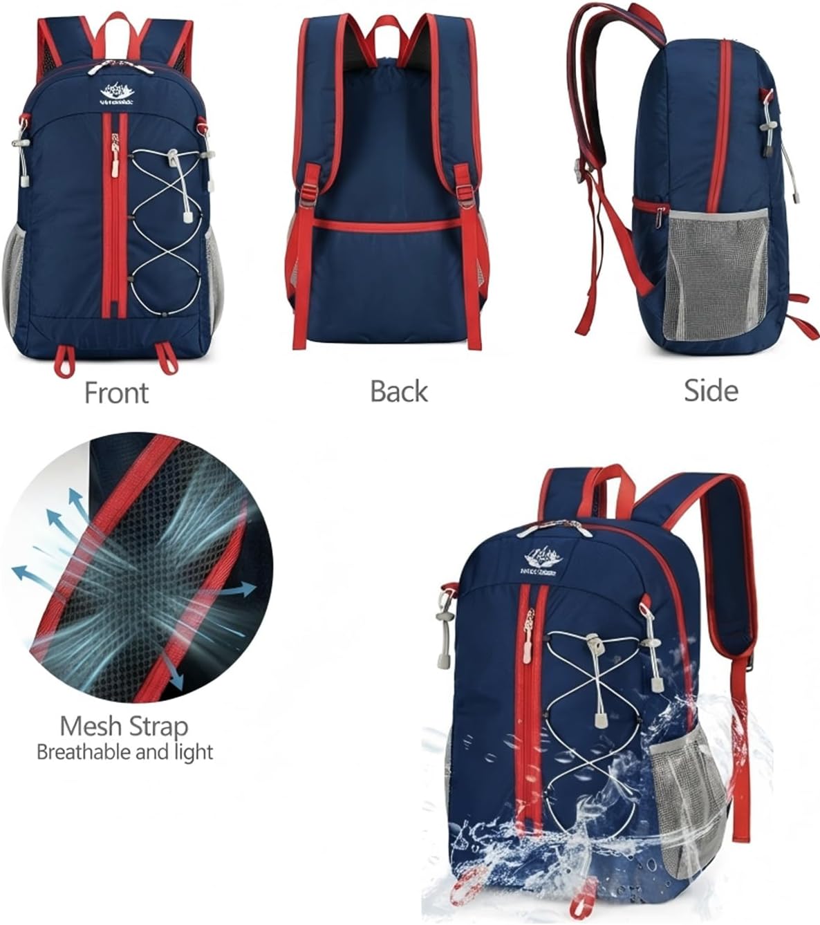 Detalle de Szyanlai 30L Hiking Backpack for Men and Women – Ultra Lightweight, Foldable and Waterproof